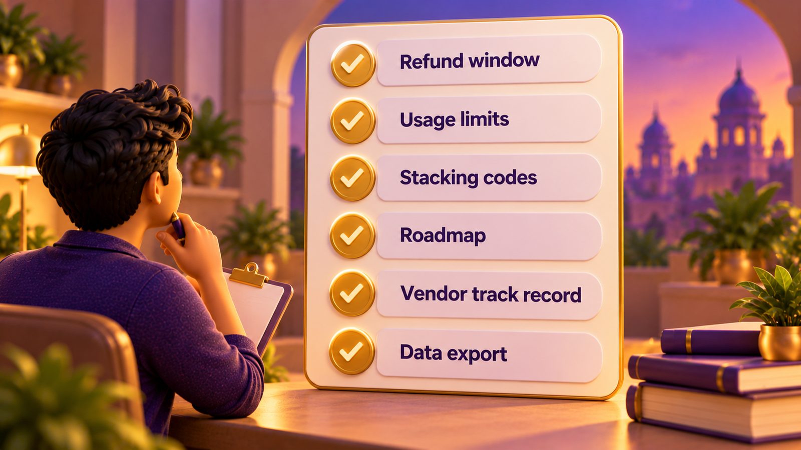 Lifetime deal checklist: refund window, usage limits, stacking codes, roadmap, vendor track record, data export